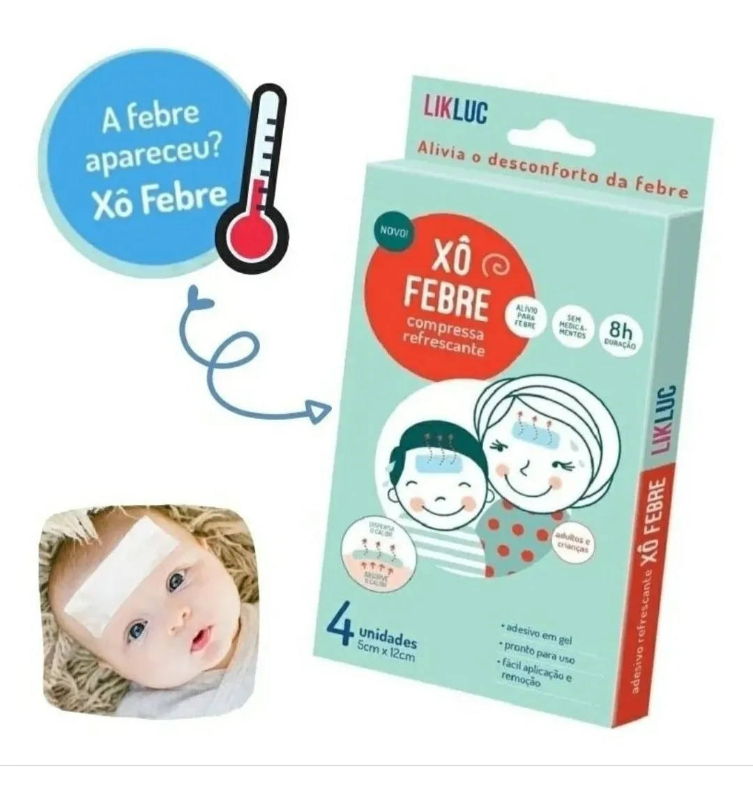 Compressa para alívio da Febre